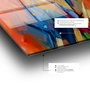 Wallity Cuadro decorativo de vidrio templado Multicolor 70 x 100 cm